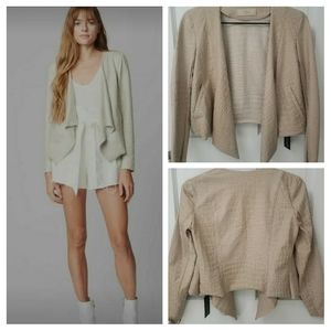 NwT Blank NYC Crocodile Embossed Jacket